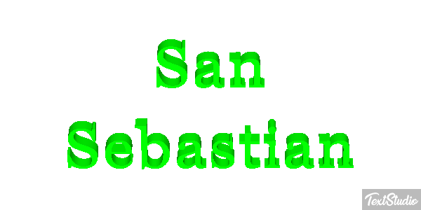 San Sebastián Efekt tekstowy