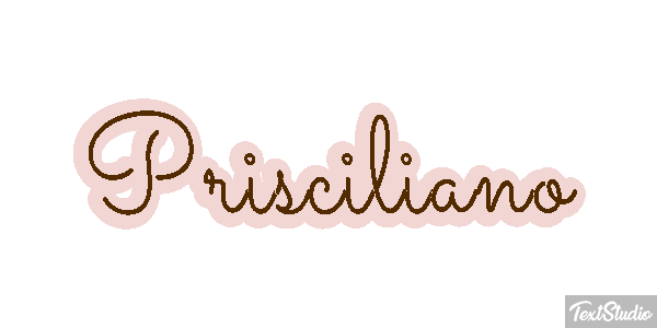 Prisciliano Efecto de texto