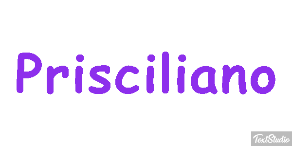 Prisciliano Efecto de texto