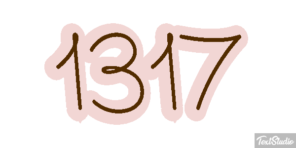 1317 Text effect