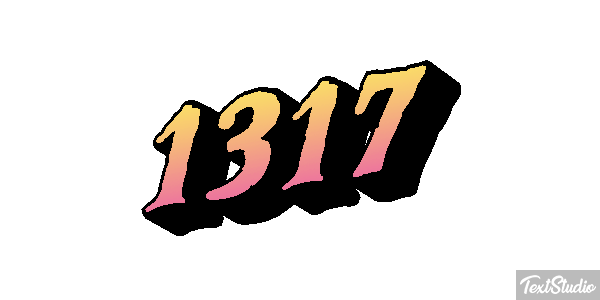 1317 Text effect