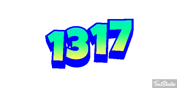 1317 Text effect