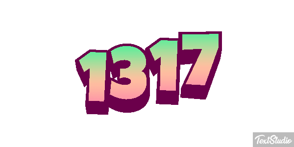 1317 Text effect