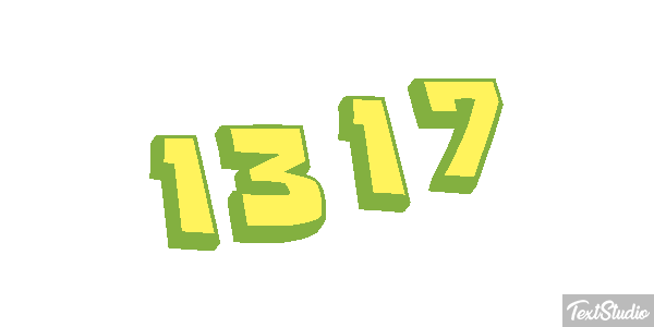 1317 Text effect