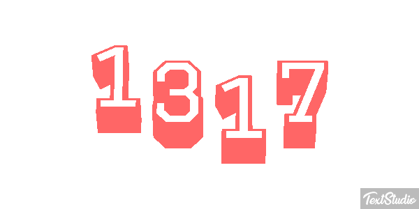 1317 Text effect