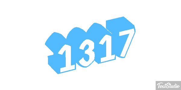 1317 Text effect