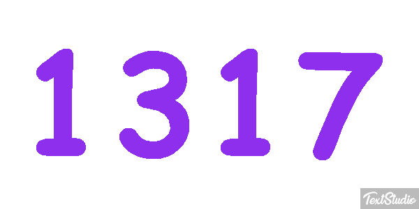 1317 Text effect