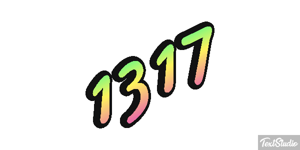 1317 Text effect