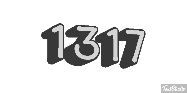 1317 Text effect