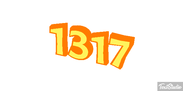 1317 Text effect