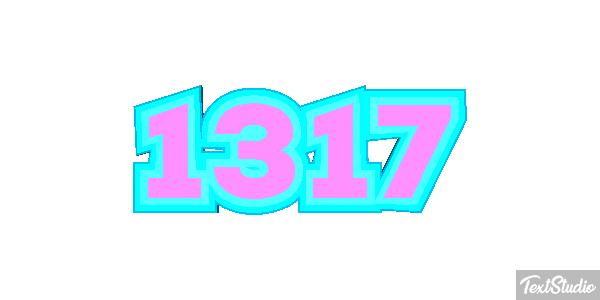 1317 Text effect
