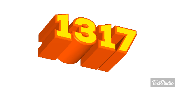 1317 Text effect