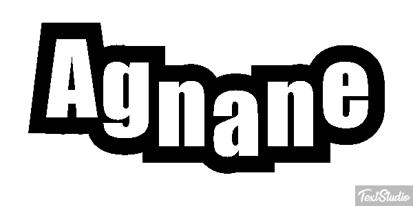 Agnane Текстовый эффект