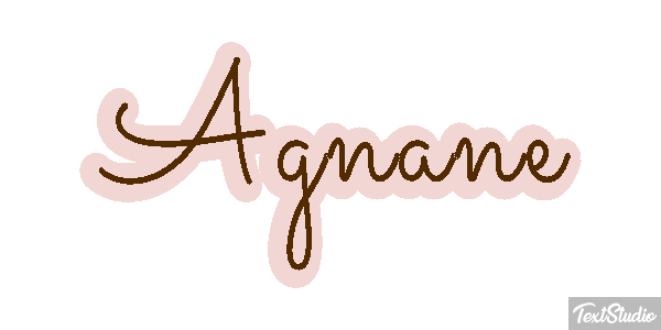 Agnane Текстовый эффект