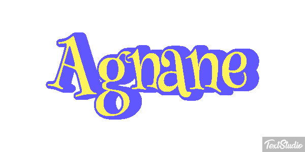 Agnane Текстовый эффект