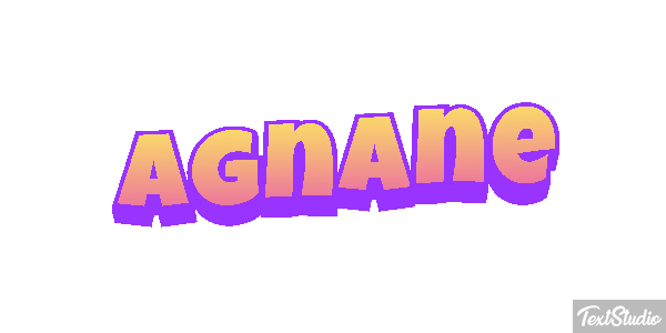 Agnane Текстовый эффект