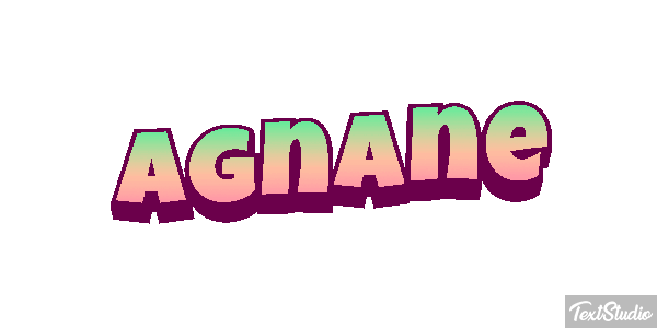 Agnane Текстовый эффект