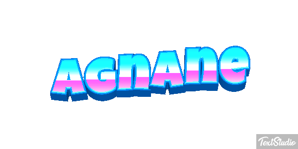 Agnane Текстовый эффект