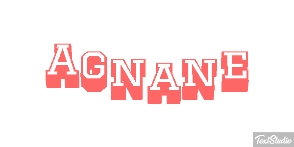 Agnane Текстовый эффект