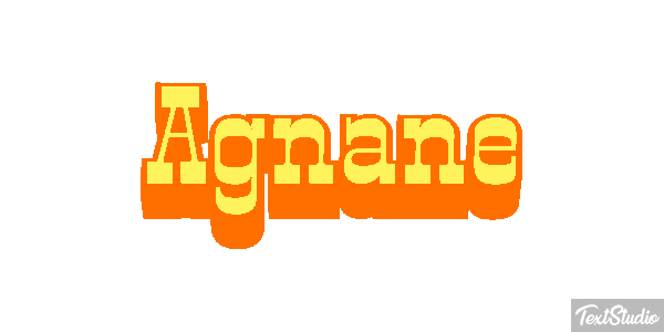 Agnane Текстовый эффект