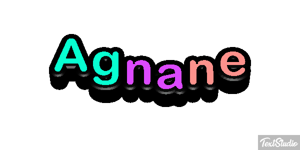 Agnane Текстовый эффект