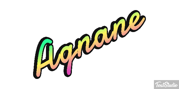 Agnane Текстовый эффект