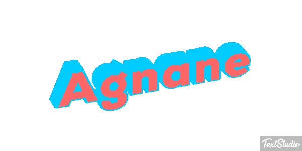 Agnane Текстовый эффект