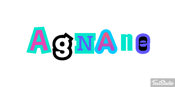 Agnane Текстовый эффект