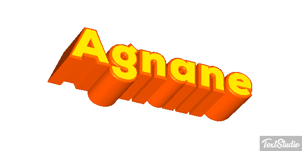 Agnane Текстовый эффект