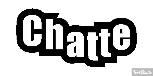 Chatte Effet de texte
