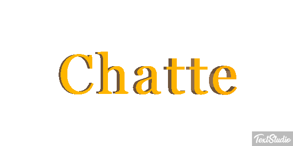 Chatte Effet de texte
