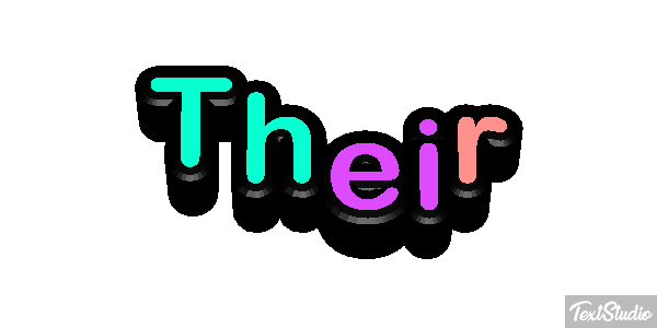 Their Efecto de texto
