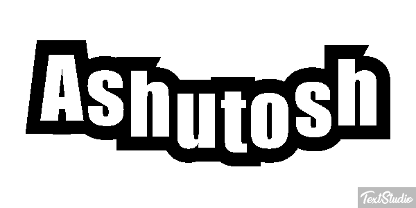Ashutosh Text effect