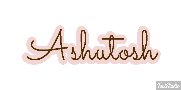 Ashutosh Text effect