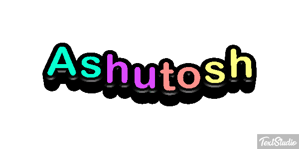 Ashutosh Text effect