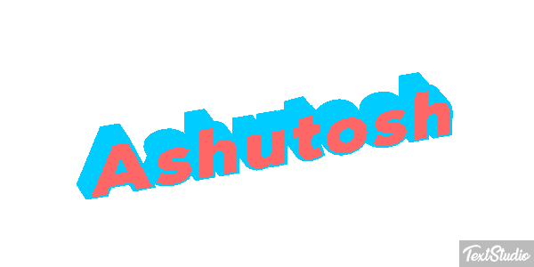 Ashutosh Text effect