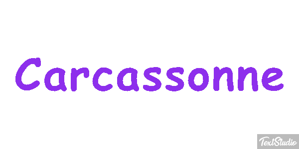 Carcassonne Effet de texte