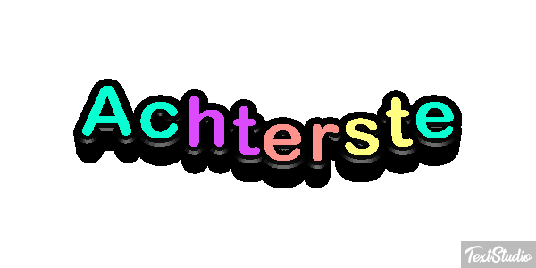 Achterste Tekst effect