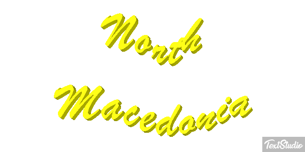 North Macedonia Text effect