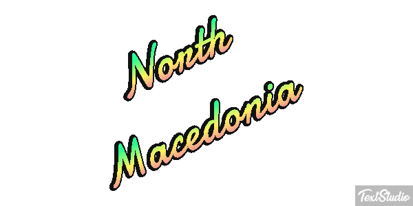 North Macedonia Text effect