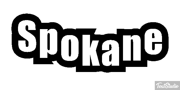 Spokane Tekst effect