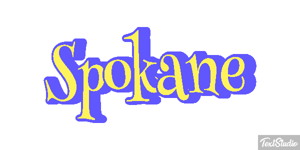 Spokane Tekst effect