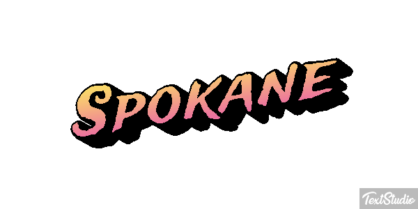 Spokane Tekst effect