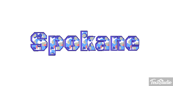 Spokane Tekst effect