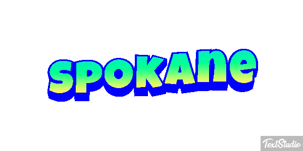 Spokane Tekst effect