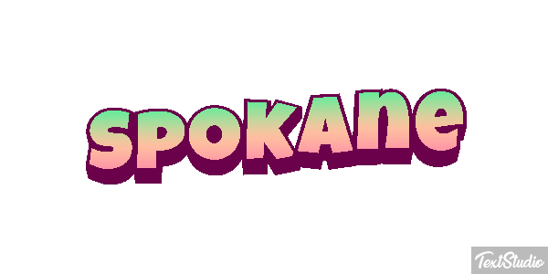 Spokane Tekst effect