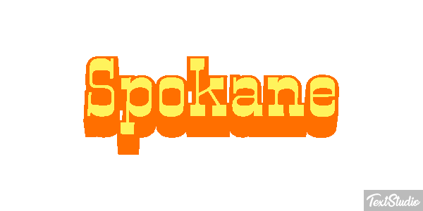 Spokane Tekst effect