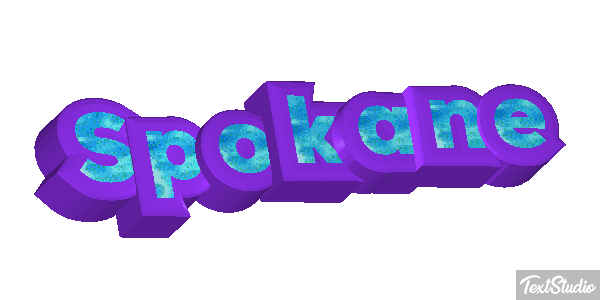 Spokane Tekst effect