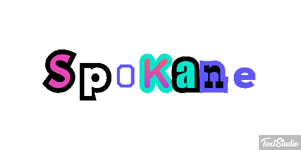 Spokane Tekst effect