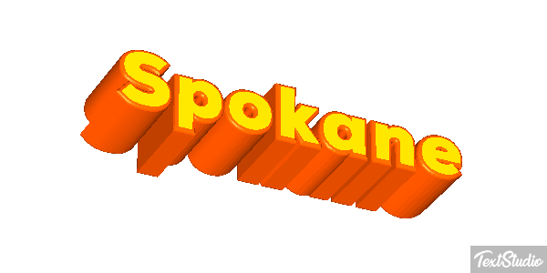 Spokane Tekst effect
